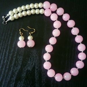Beaded Necklace & Earring set (Kids)